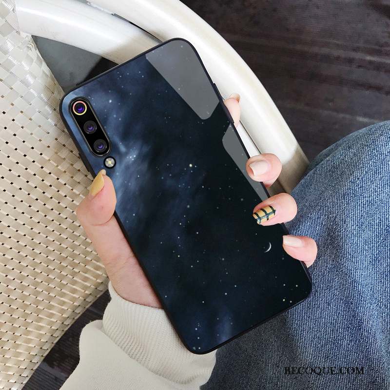 Mi 9 Coque Personnalité Net Rouge Vent Créatif Noir Miroir