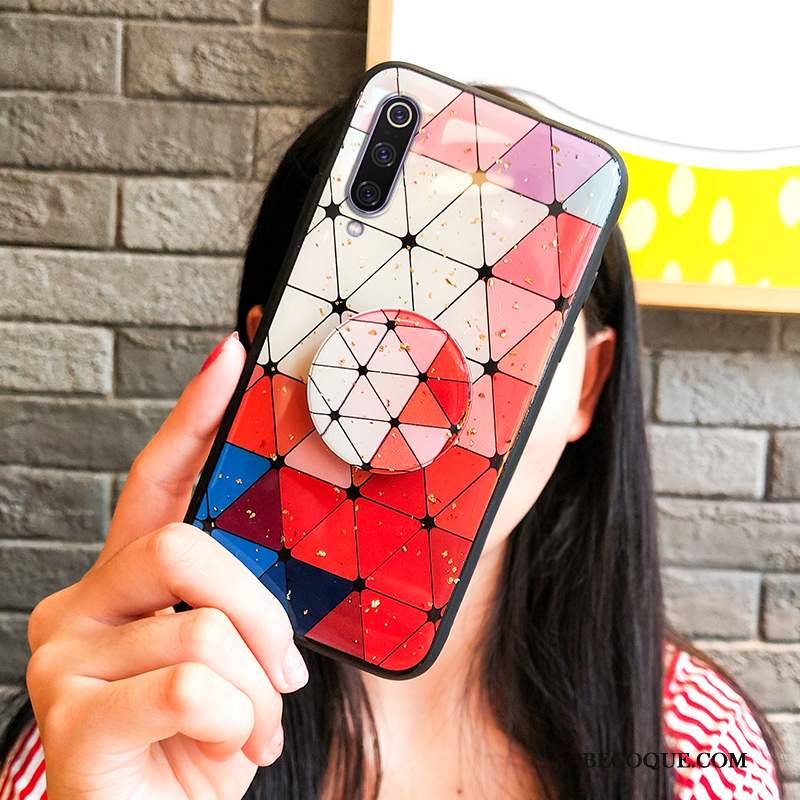 Mi 9 Lite Coque Fluide Doux Modèle Net Rouge Étui Personnalité Protection