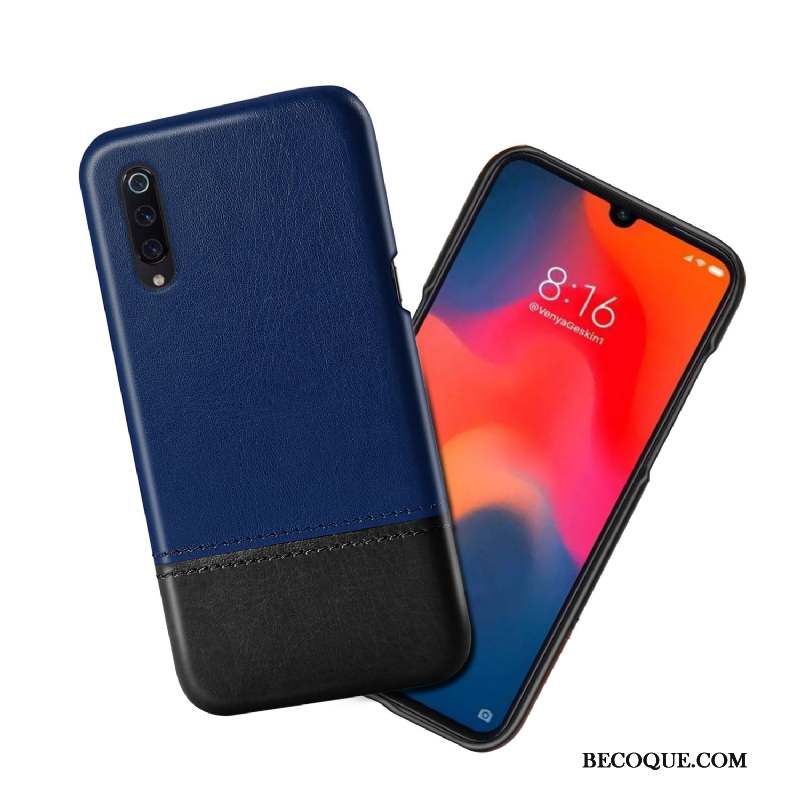 Mi 9 Lite Coque Personnalité Nouveau Incassable Petit Étui En Cuir Qualité