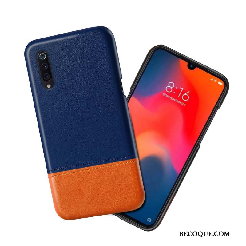 Mi 9 Lite Coque Personnalité Nouveau Incassable Petit Étui En Cuir Qualité