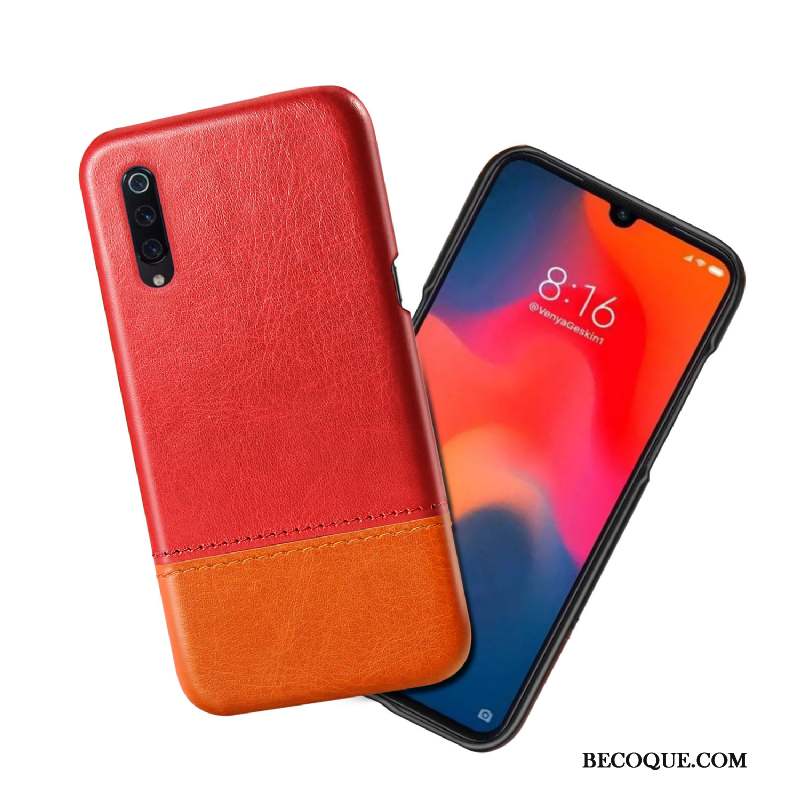 Mi 9 Lite Coque Personnalité Nouveau Incassable Petit Étui En Cuir Qualité