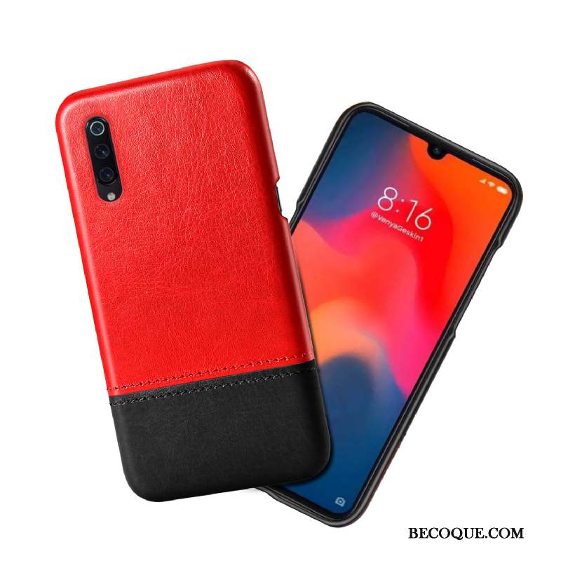 Mi 9 Lite Coque Personnalité Nouveau Incassable Petit Étui En Cuir Qualité