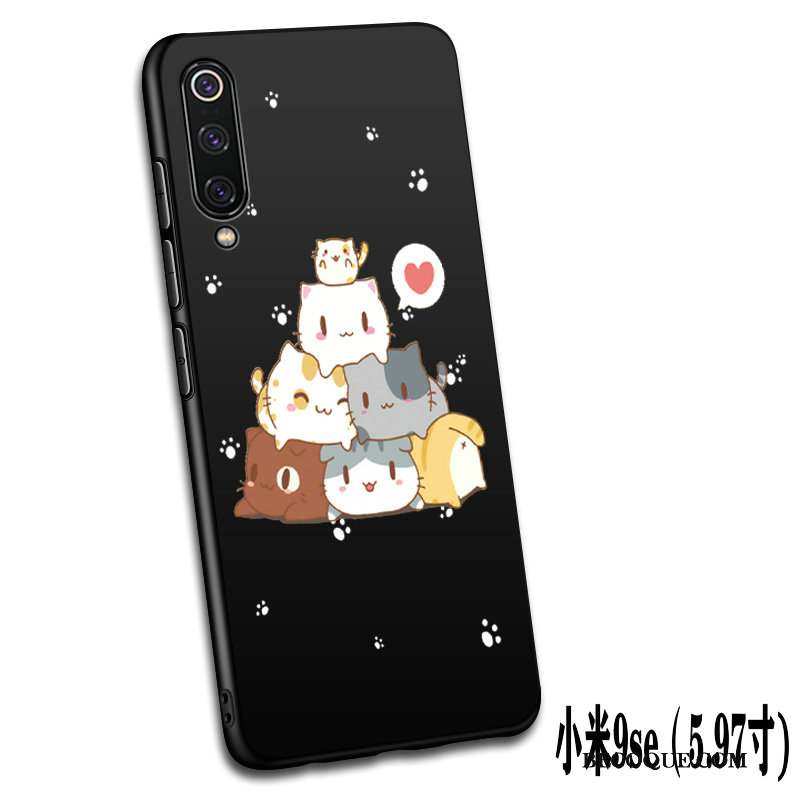 Mi 9 Noir Amoureux Coque Tout Compris Incassable Téléphone Portable