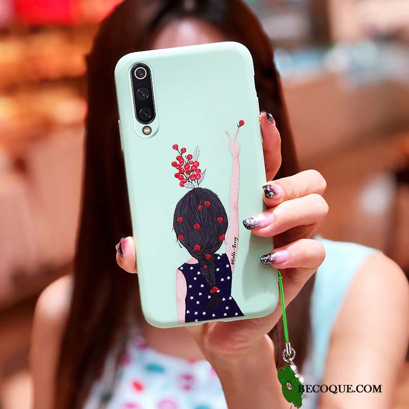 Mi 9 Se Coque Art Dessin Animé Incassable Étui Silicone Téléphone Portable