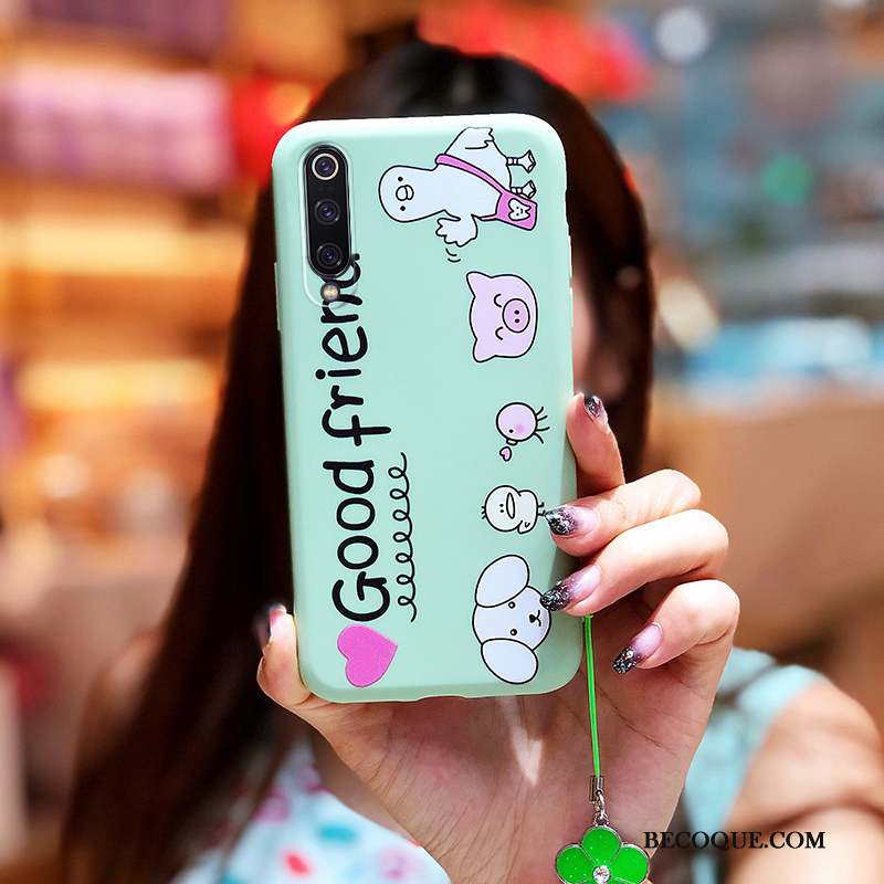 Mi 9 Se Coque Art Dessin Animé Incassable Étui Silicone Téléphone Portable