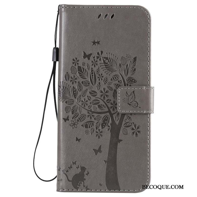 Mi 9 Se Coque Petit Or Protection Étui En Cuir Arbres Tout Compris