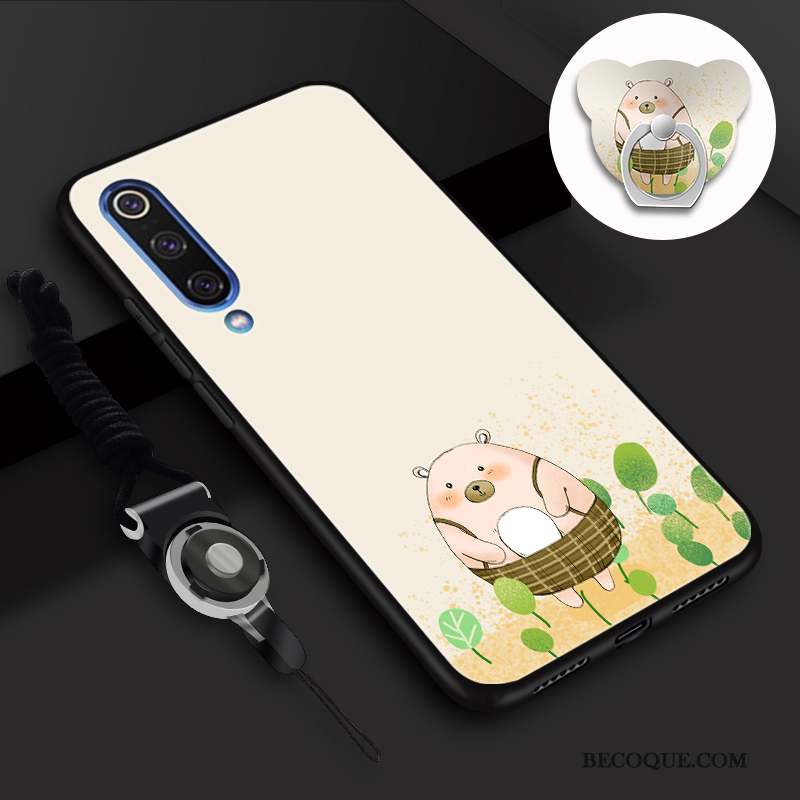 Mi 9 Se Coque Étui Frais Dégradé De Couleur Fluide Doux Dessin Animé Bleu