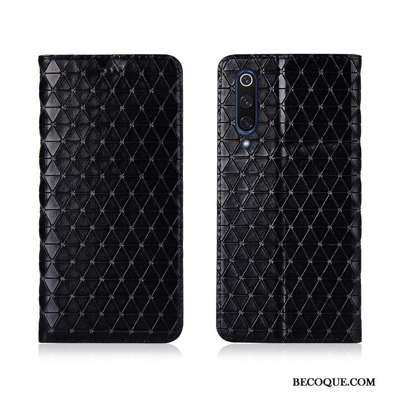 Mi 9 Se Plaid Coque De Téléphone Personnalisé Protection Petit Étui En Cuir