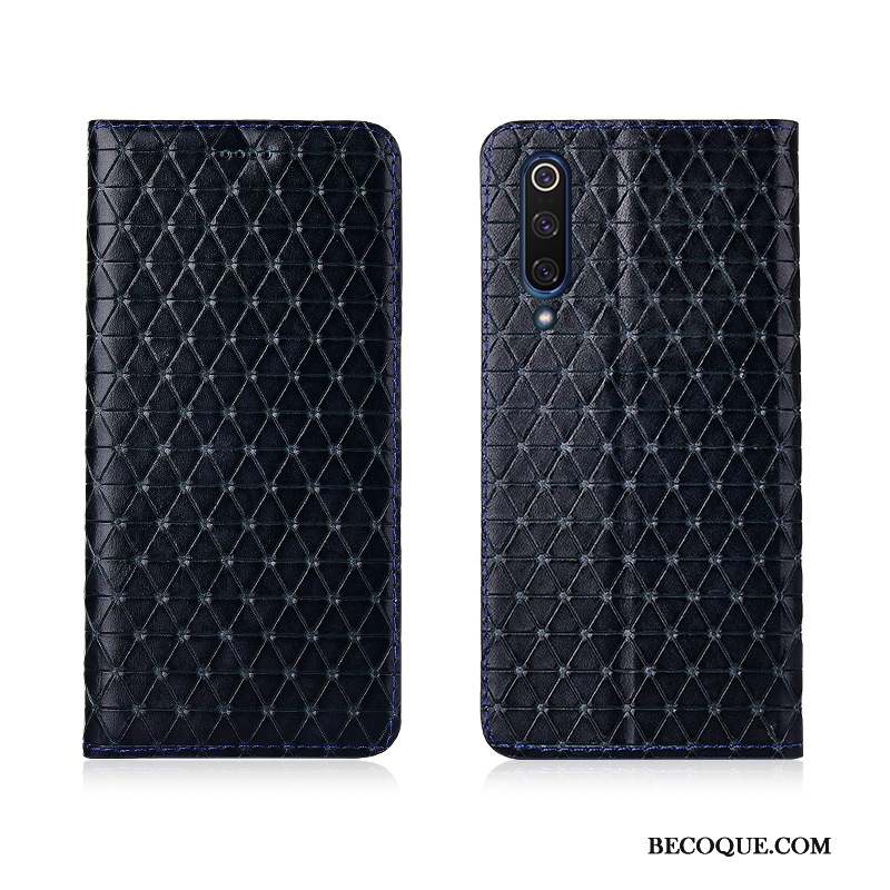 Mi 9 Se Plaid Coque De Téléphone Personnalisé Protection Petit Étui En Cuir