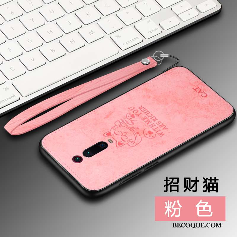 Mi 9t Coque Incassable Rouge Fluide Doux Tout Compris Protection Chat