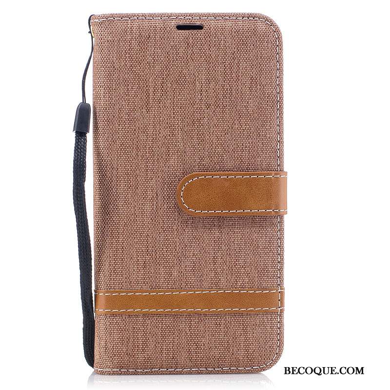 Mi 9t Coque Protection Étui Étui En Cuir En Denim Housse Carte