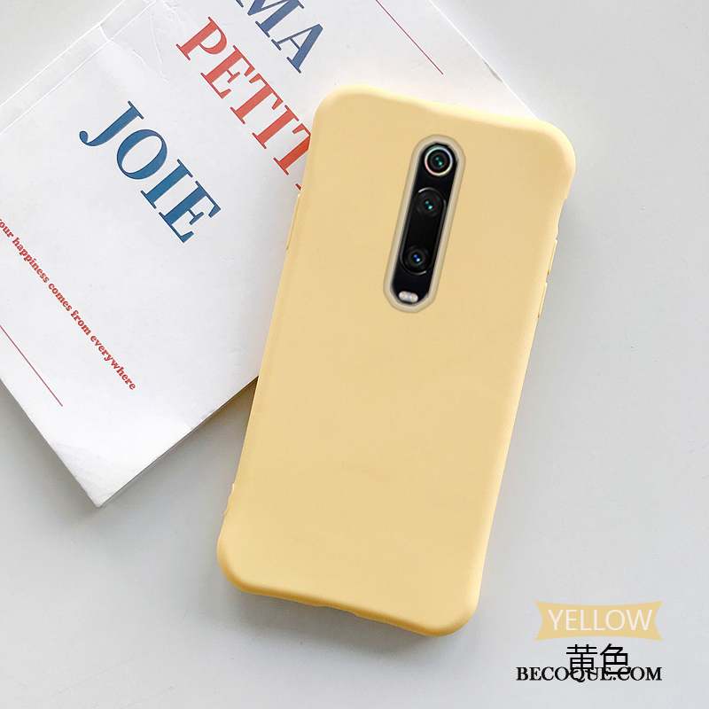 Mi 9t Pro Jaune Rose Coque Incassable Téléphone Portable Fluide Doux