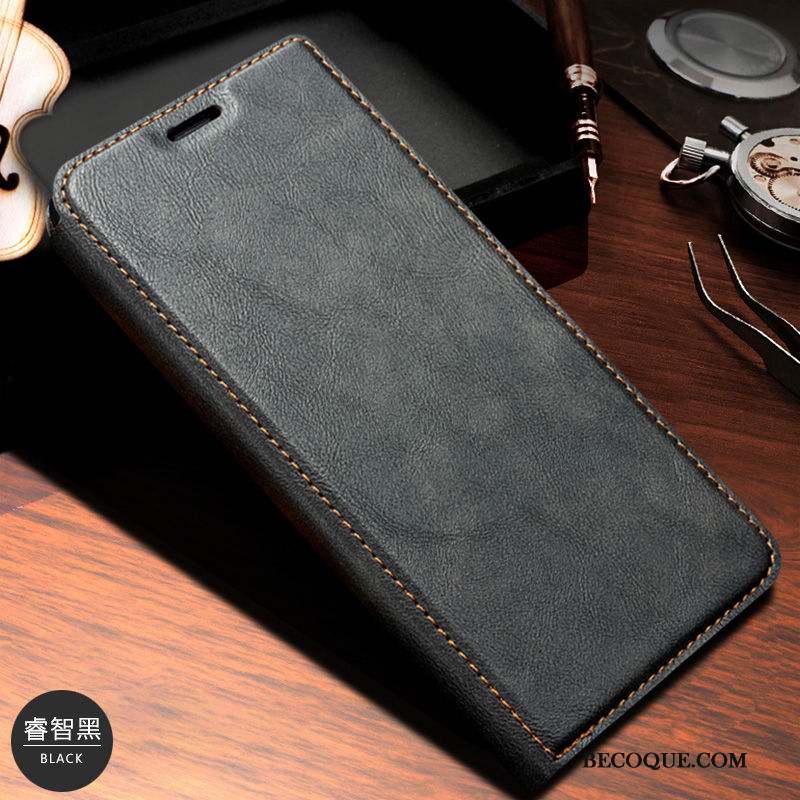 Mi 9t Pro Petit Business Étui En Cuir Incassable Coque De Téléphone Housse