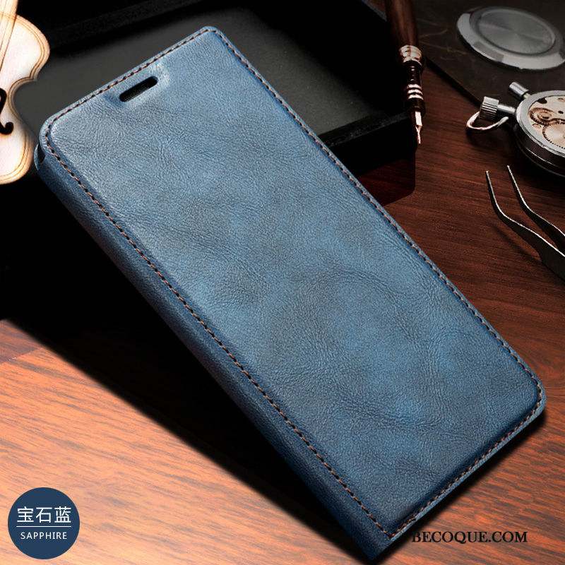 Mi 9t Pro Petit Business Étui En Cuir Incassable Coque De Téléphone Housse