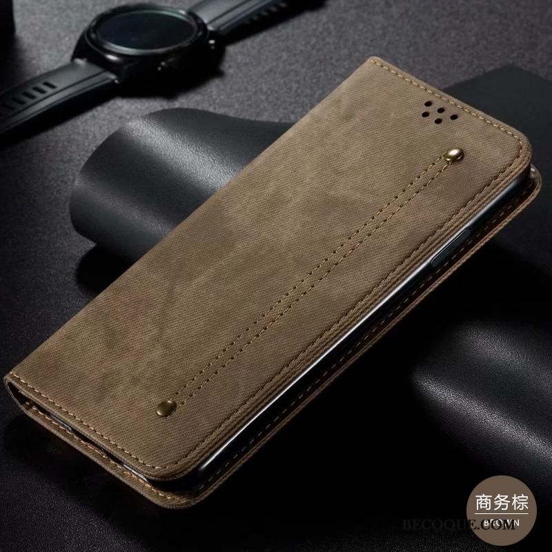 Mi 9t Pro Protection Petit Étui En Cuir Coque De Téléphone Tout Compris Clamshell