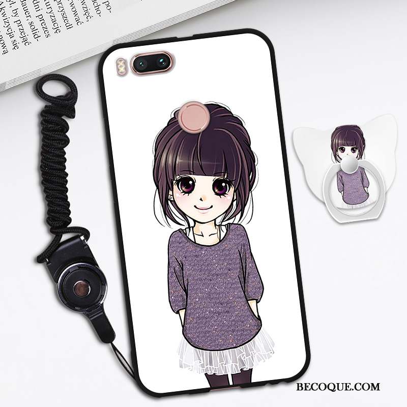 Mi A1 Coque Dessin Animé Petit Fluide Doux Cou Suspendu Créatif Personnalité