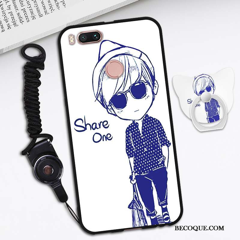 Mi A1 Coque Dessin Animé Petit Fluide Doux Cou Suspendu Créatif Personnalité