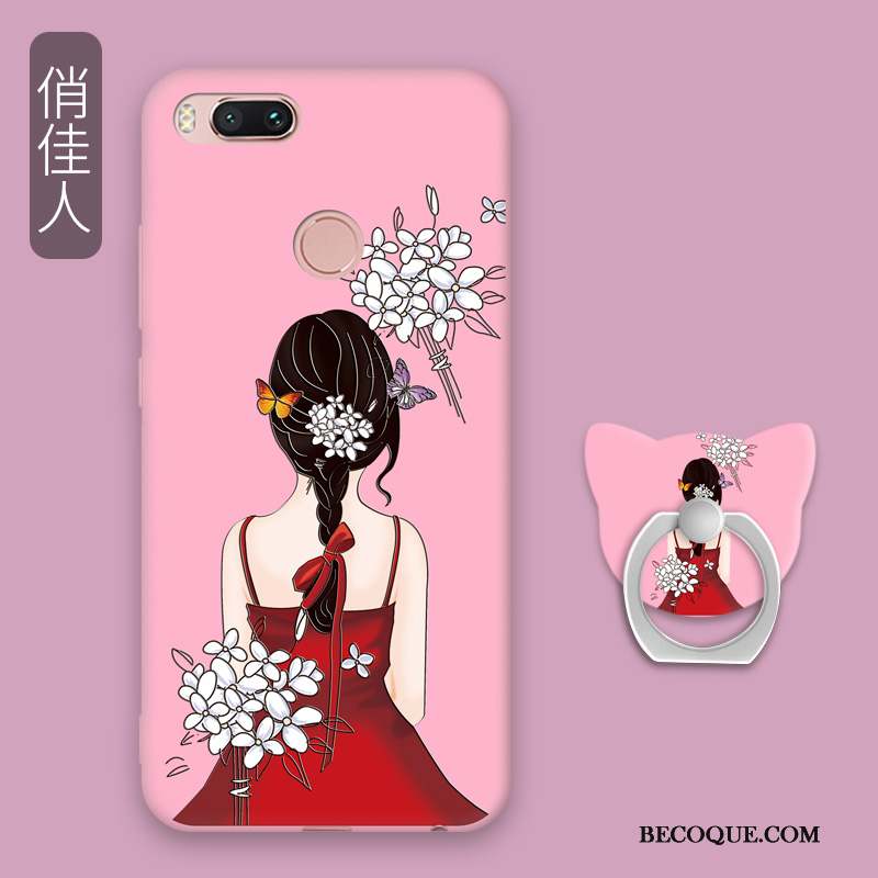 Mi A1 Tendance Petit Coque Nouveau Anneau De Téléphone