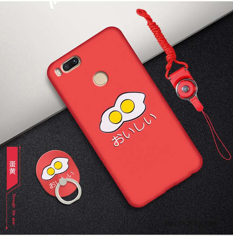 Mi A1 Tout Compris Rouge Personnalité Petit Une Agrafe Coque De Téléphone