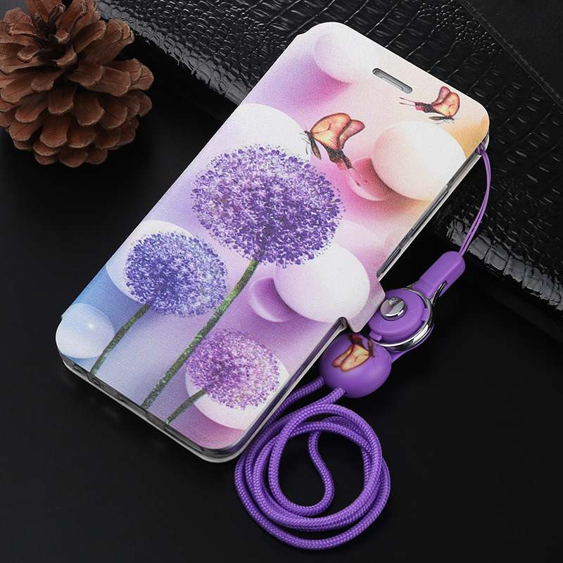 Mi A1 Étui Bleu Clair Étui En Cuir Coque De Téléphone Protection Clamshell