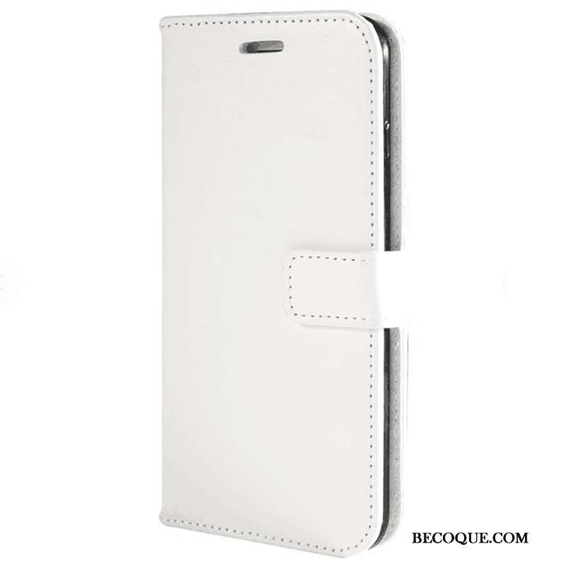 Mi A3 Coque Business Carte Fluide Doux Simple Noir Étui En Cuir