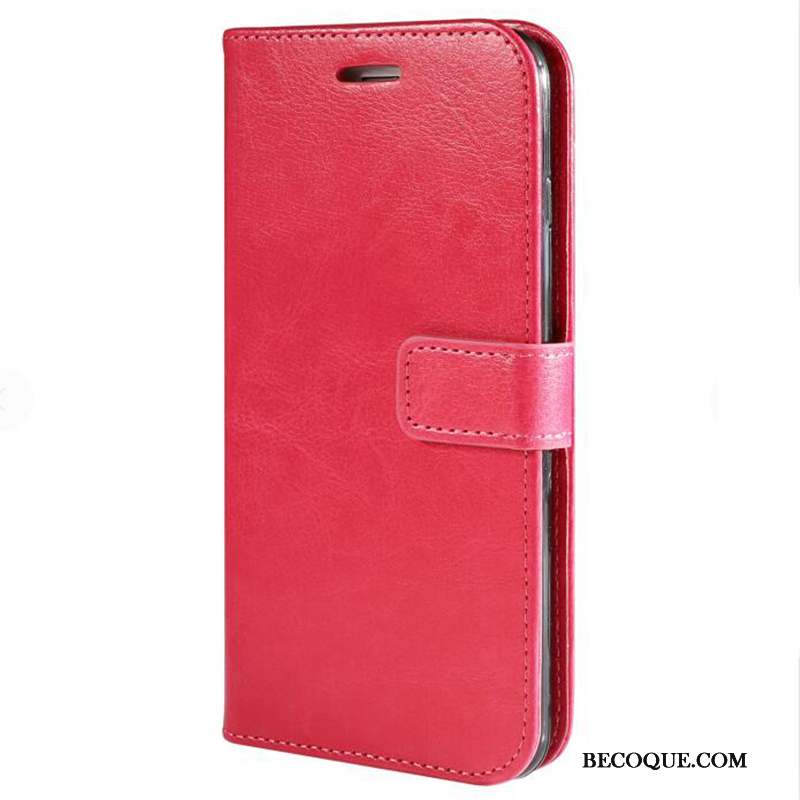 Mi A3 Coque Business Carte Fluide Doux Simple Noir Étui En Cuir