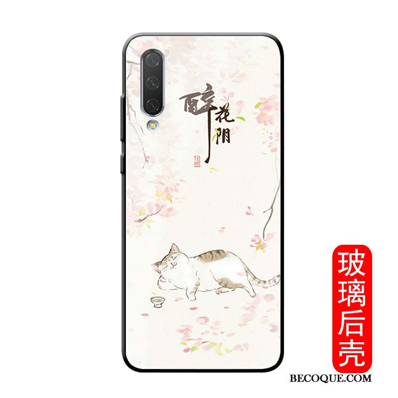 Mi A3 Coque De Téléphone Marque De Tendance Créatif Personnalité Chat Rose