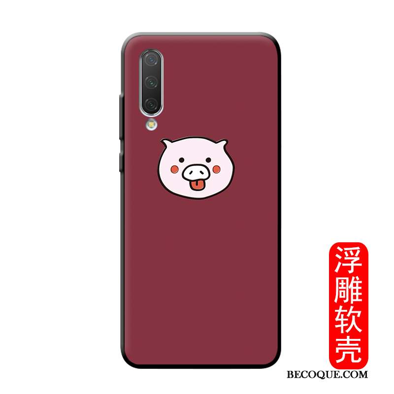 Mi A3 Coque Tout Compris Modèle Personnalité Créatif Amoureux Net Rouge