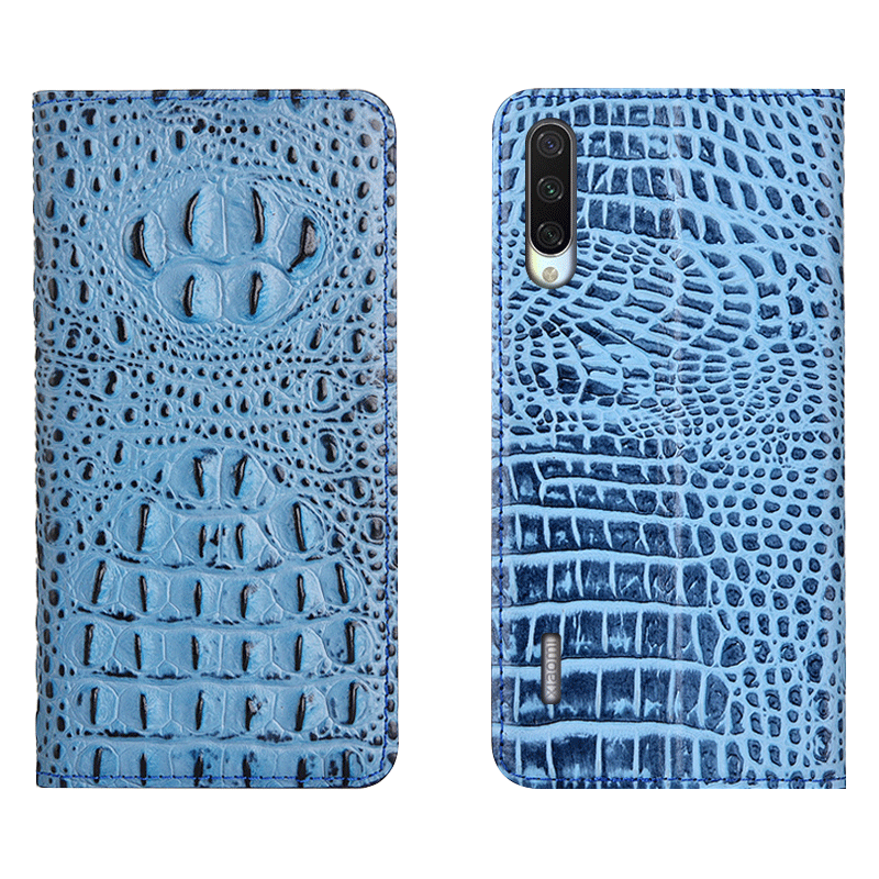 Mi A3 Protection Cuir Véritable Coque De Téléphone Housse Incassable Crocodile