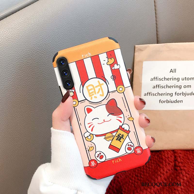 Mi A3 Rat Petit Fluide Doux Coque De Téléphone Rouge Soie Mulberry