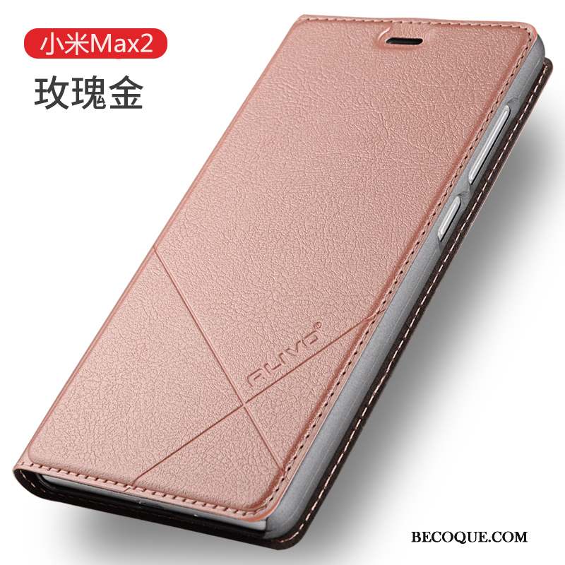 Mi Max 2 Clamshell Étui Incassable Coque De Téléphone Rouge Protection