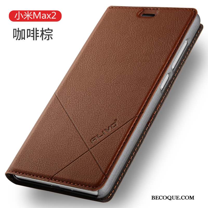 Mi Max 2 Clamshell Étui Incassable Coque De Téléphone Rouge Protection