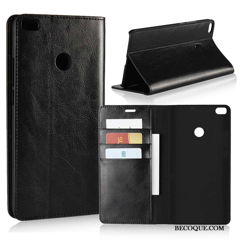 Mi Max 2 Coque Business Protection Cuir Véritable Téléphone Portable Petit Incassable