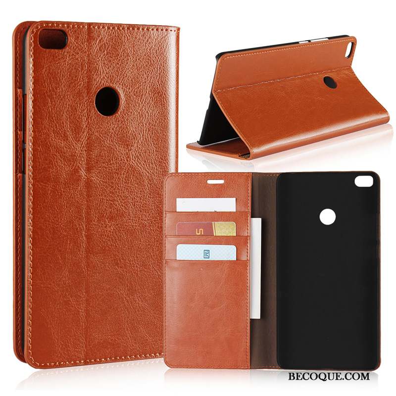 Mi Max 2 Coque Business Protection Cuir Véritable Téléphone Portable Petit Incassable