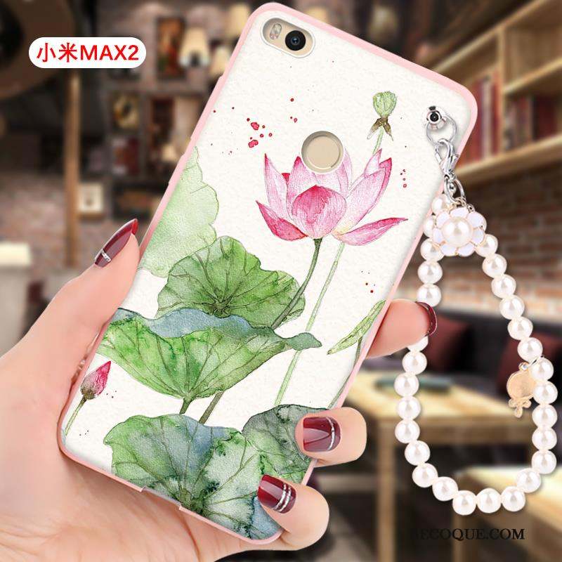 Mi Max 2 Coque De Téléphone Gaufrage Dessin Animé Ornements Suspendus Tout Compris Incassable