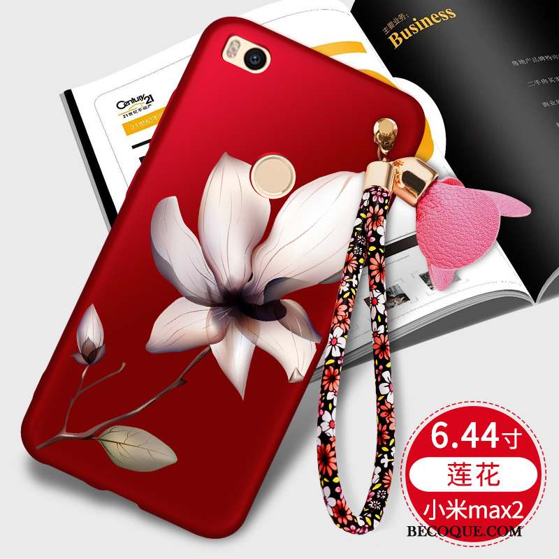 Mi Max 2 Coque De Téléphone Personnalité Noir Incassable Étui Petit
