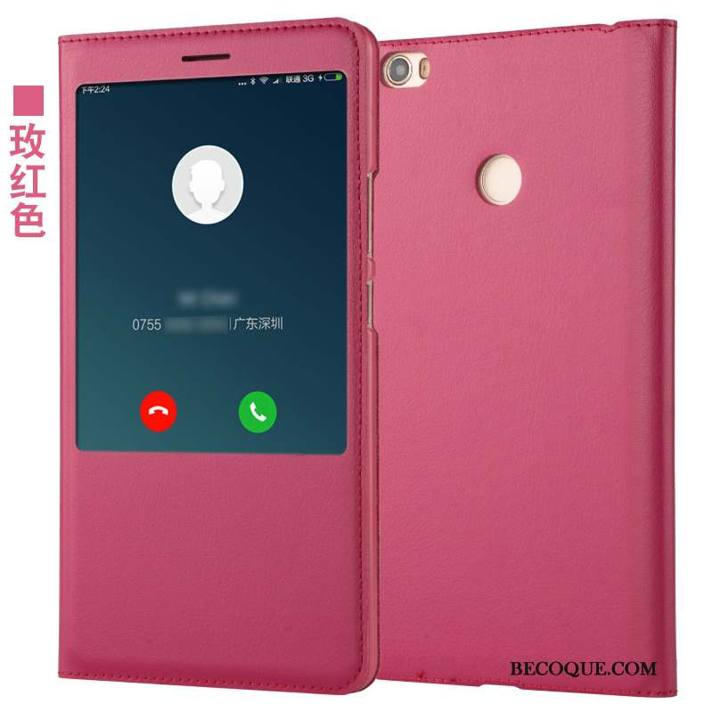 Mi Max 2 Coque Housse Protection Téléphone Portable Rouge Petit Étui