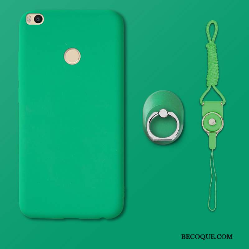 Mi Max 2 Coque Incassable Délavé En Daim Petit Vert Étui