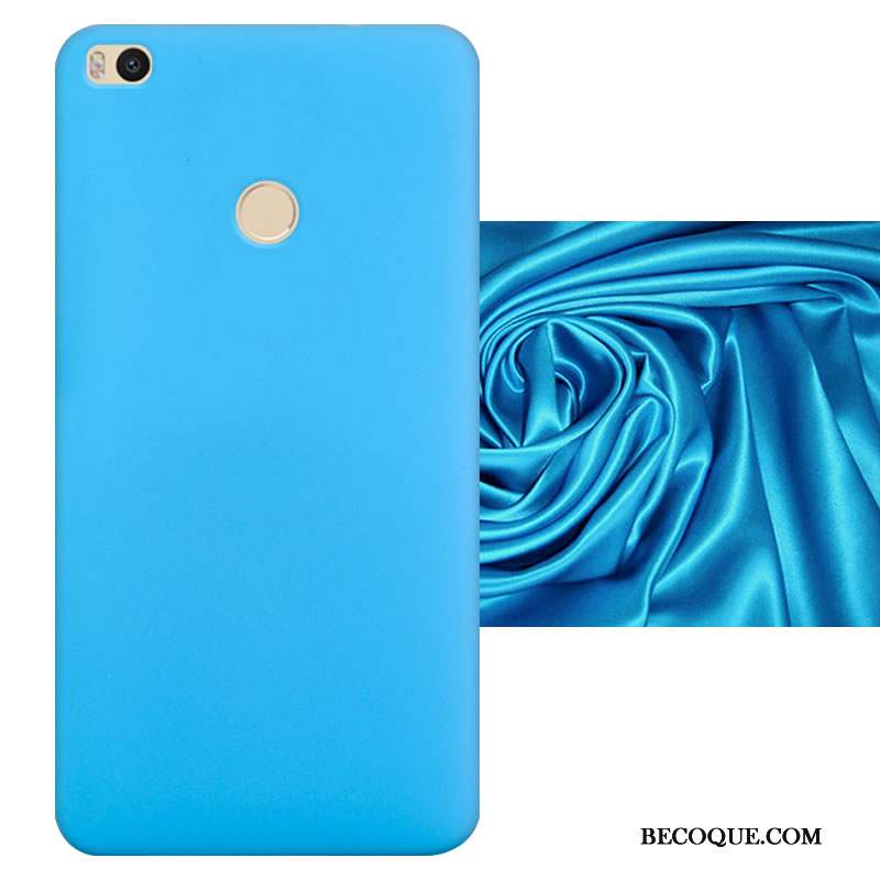 Mi Max 2 Coque Incassable Mince Délavé En Daim Protection Bleu Clair