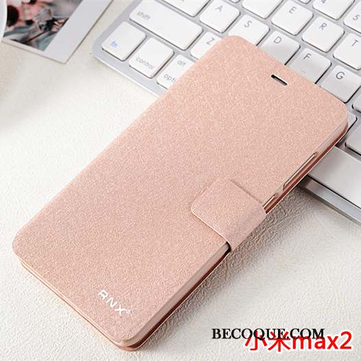 Mi Max 2 Coque Protection Incassable Étui Étui En Cuir Bleu Clair Petit