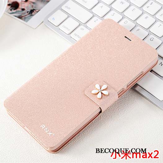 Mi Max 2 Coque Protection Incassable Étui Étui En Cuir Bleu Clair Petit