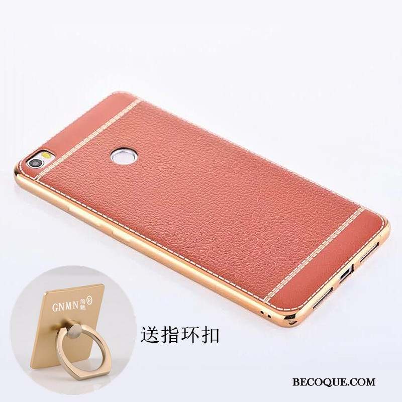 Mi Max 2 Coque Protection Placage Modèle Fleurie Fluide Doux Petit Cuir