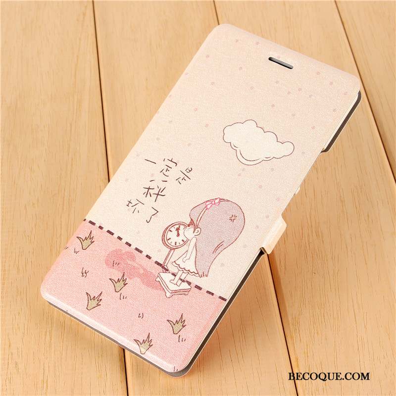 Mi Max 2 Coque Rose Mignonne Étui En Cuir Charmant Clamshell Mesh