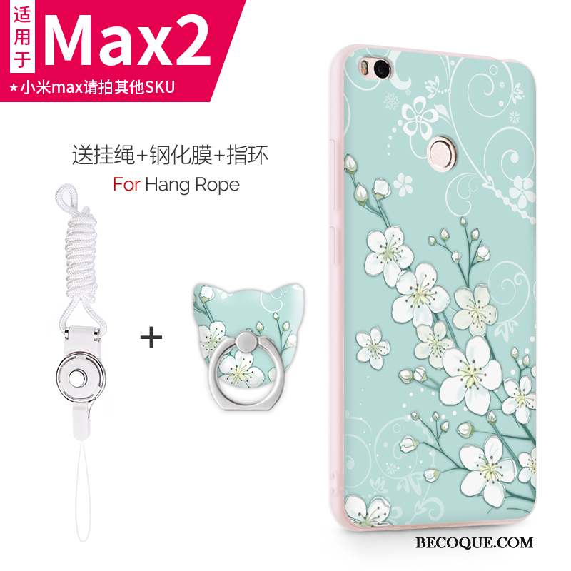 Mi Max 2 Coque Rose Protection Petit Étui Silicone Créatif