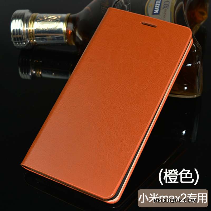 Mi Max 2 Coque Étui En Cuir Incassable Housse Protection Fluide Doux Tout Compris