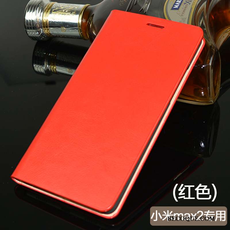 Mi Max 2 Coque Étui En Cuir Incassable Housse Protection Fluide Doux Tout Compris