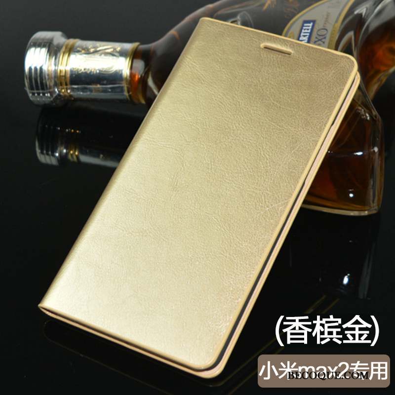 Mi Max 2 Coque Étui En Cuir Incassable Housse Protection Fluide Doux Tout Compris