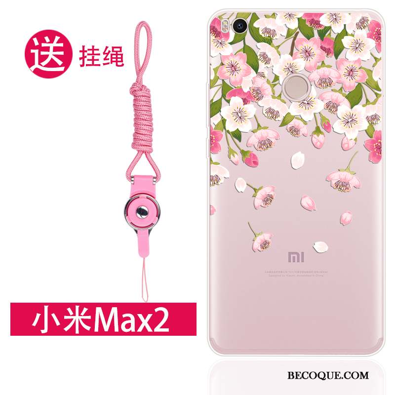 Mi Max 2 Coque Étui Petit Ornements Suspendus Protection Blanc Personnalité