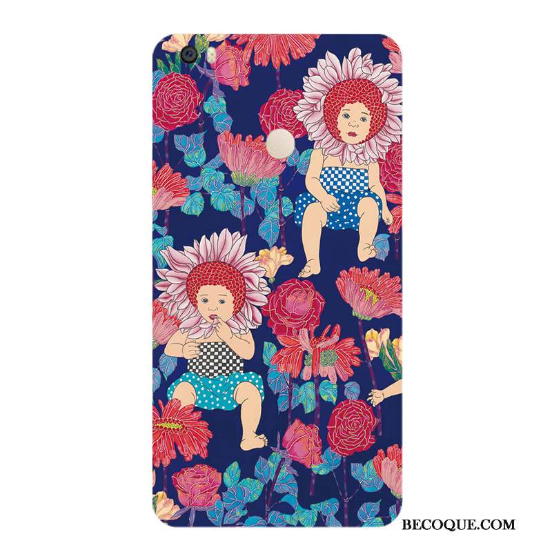 Mi Max 2 Coque Étui Rayé Fleur Personnalité Couleur Vent