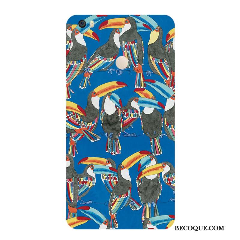 Mi Max 2 Coque Étui Rayé Fleur Personnalité Couleur Vent